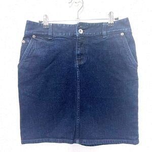 Polo by Ralph Lauren Blue Pencil Skirt Knee-Length Casual 2